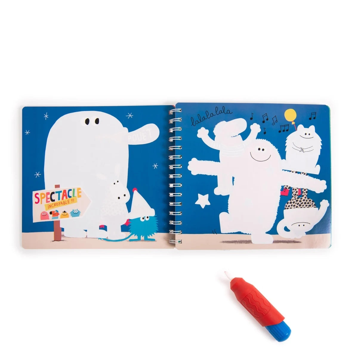Coloring book with magic brush