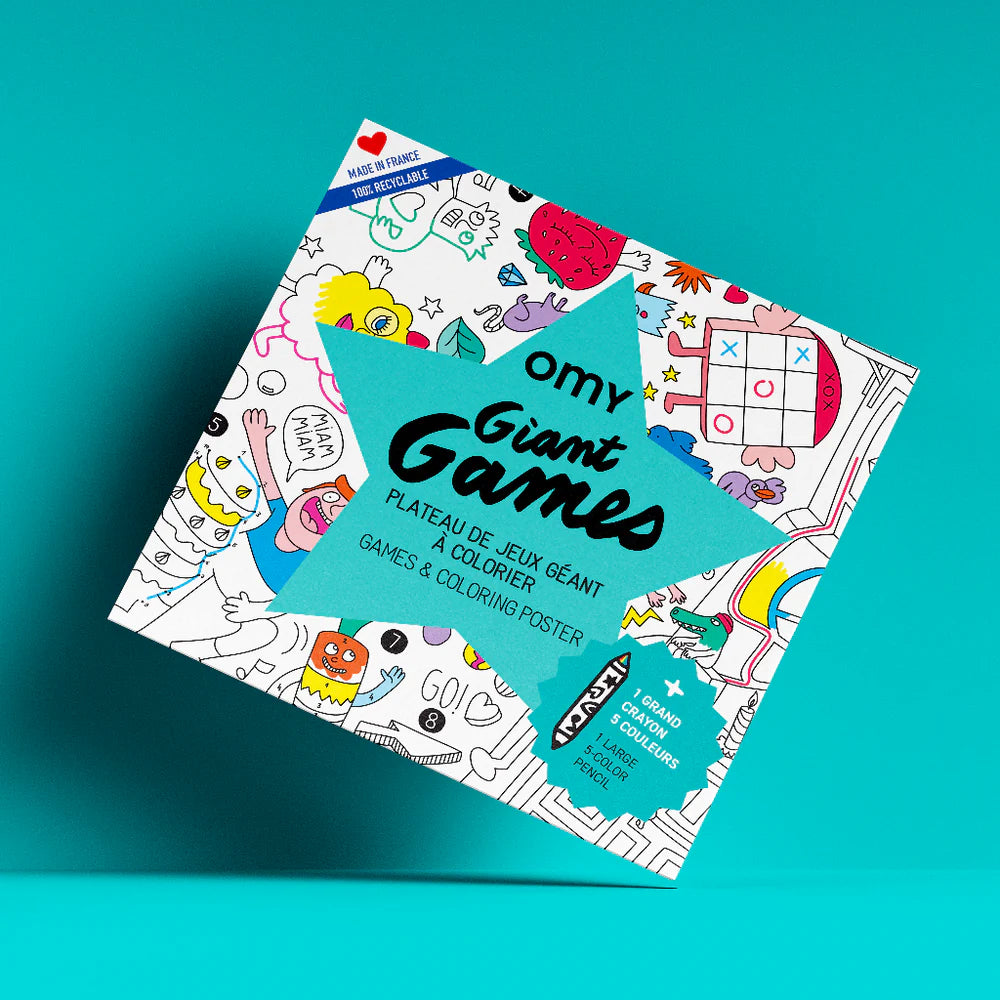 GIANT GAMES + 1 PENCIL - GIANT POSTER