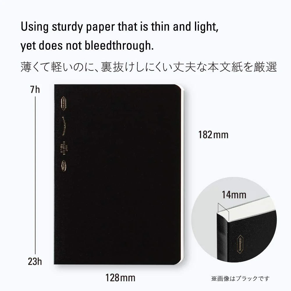 1/2 year notebook gridded A6