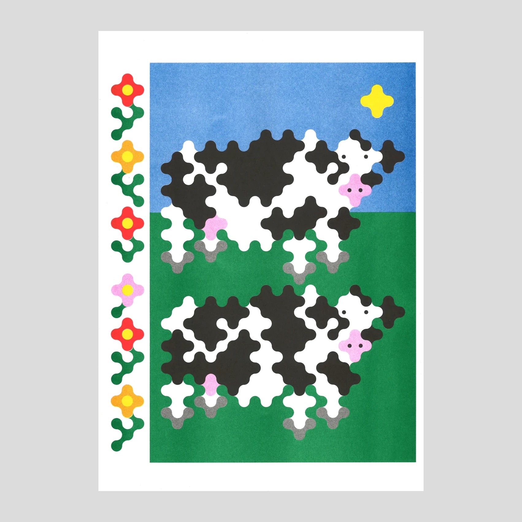 Poster Joe O'Donnell - Two cows (A3)