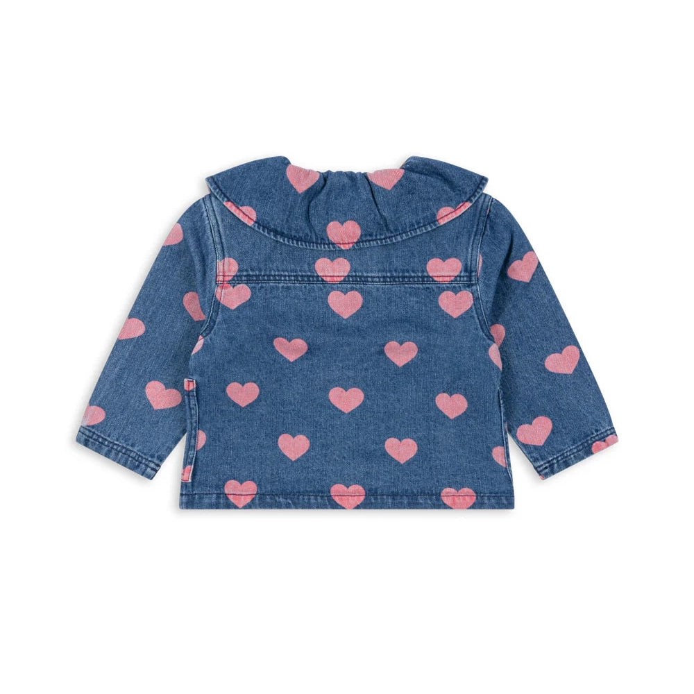 MAGOT DENIM SHIRT - BON COEUR PINK