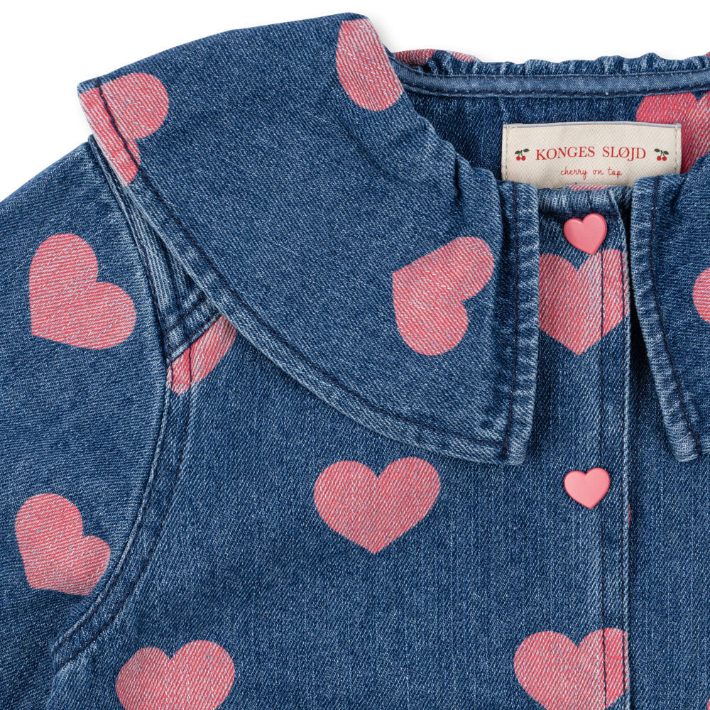 MAGOT DENIM SHIRT - BON COEUR PINK