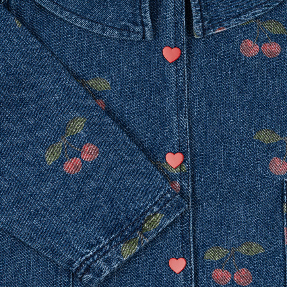 MAGOT DENIM SHIRT - MA GRANDE CERISE DENIM