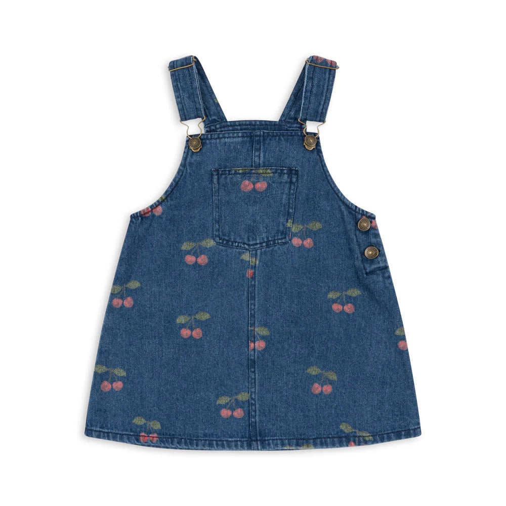 MAGOT OVERALL DRESS - CHERRY