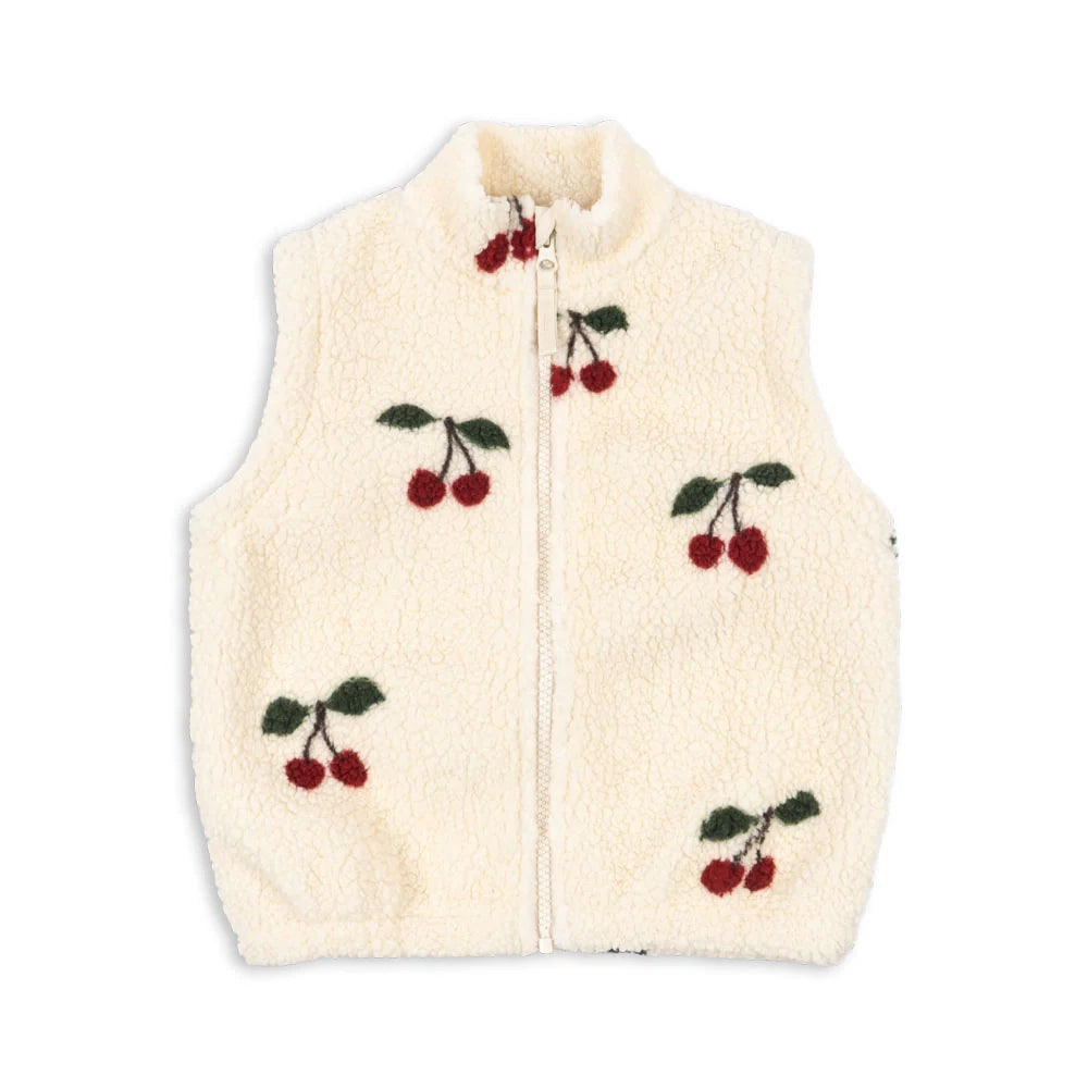 JODY TEDDY VEST - MA GRANDE CERISE