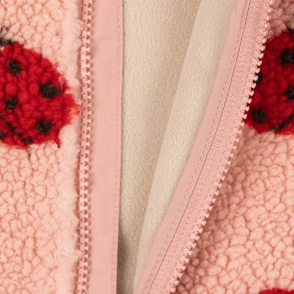JODY TEDDY VEST - LADYBUG PINK