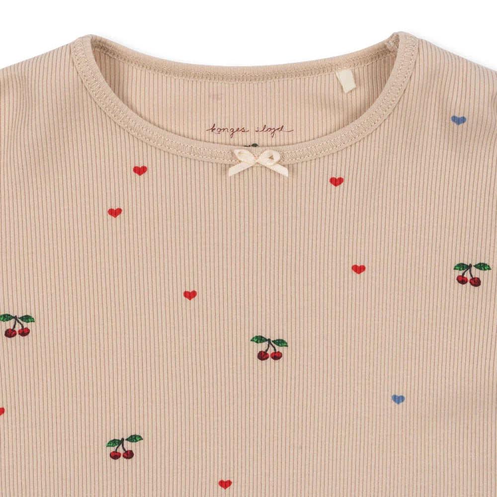 Ella tee - cherry coeur blush