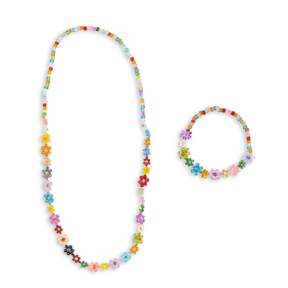 FLOWER FIELD NECKLACE AND BRACELET SET