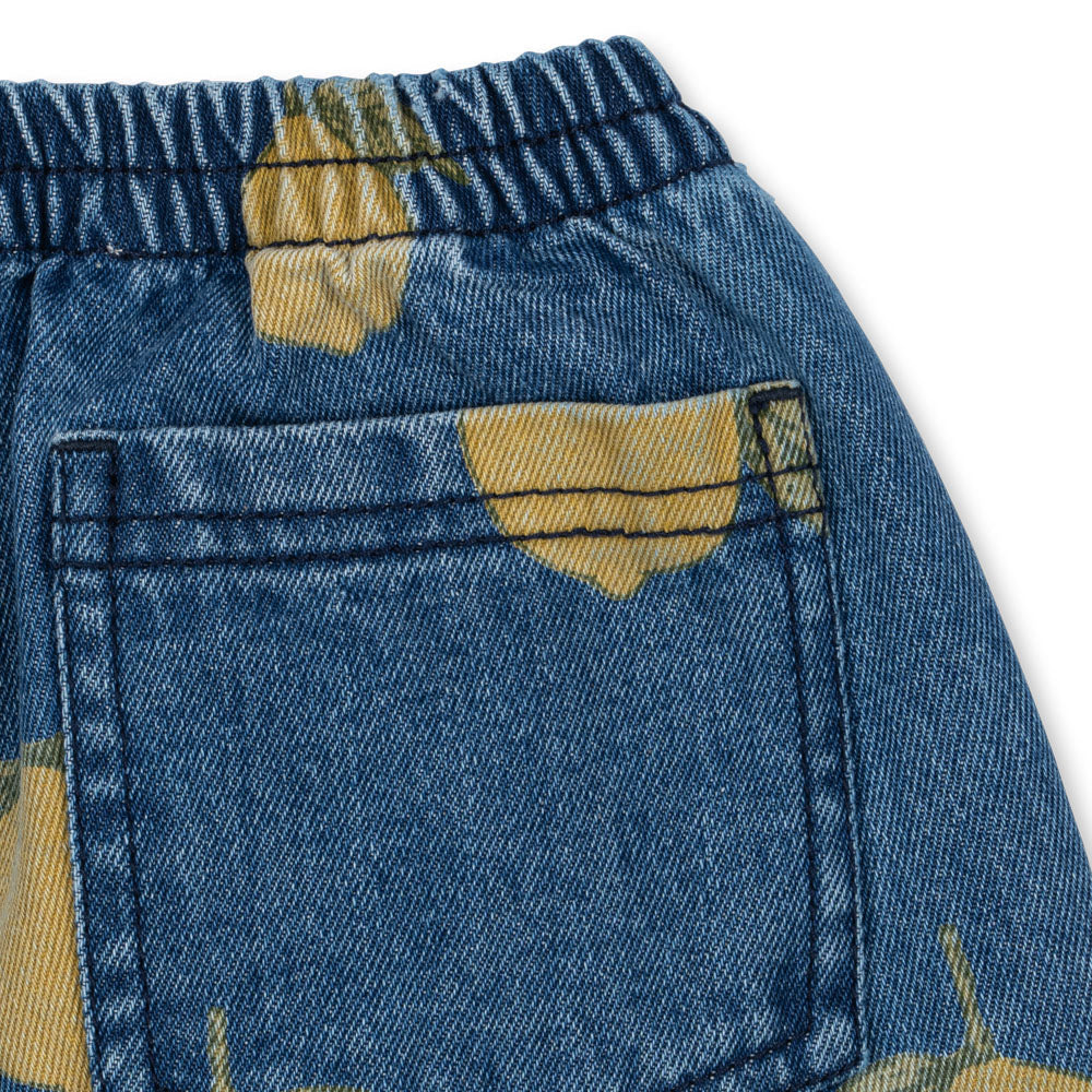 MAGOT FRILL PANTS GOTS - LEMON DENIM