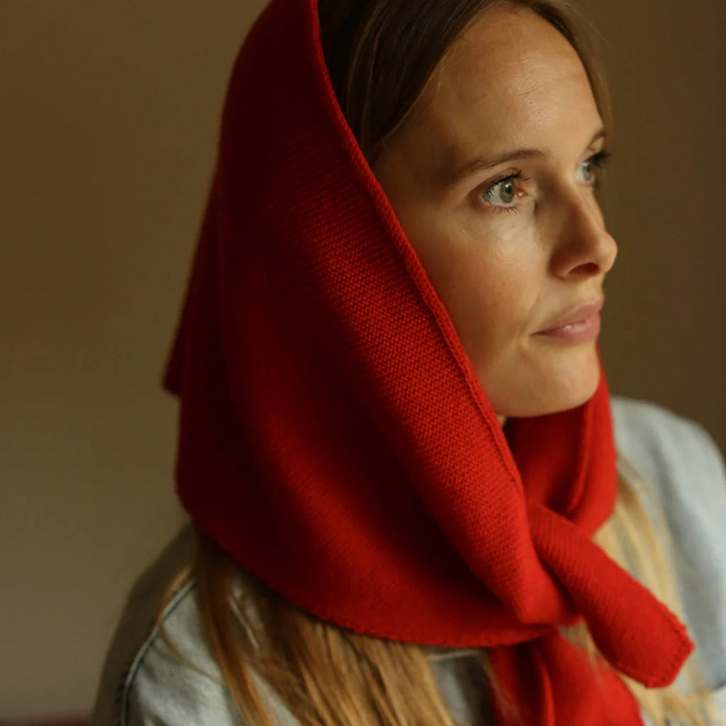 Josephina Triangle scarf - Red