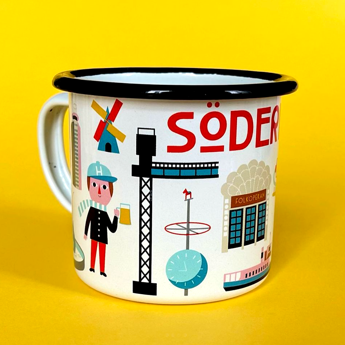 Enamel Mug Södermalm
