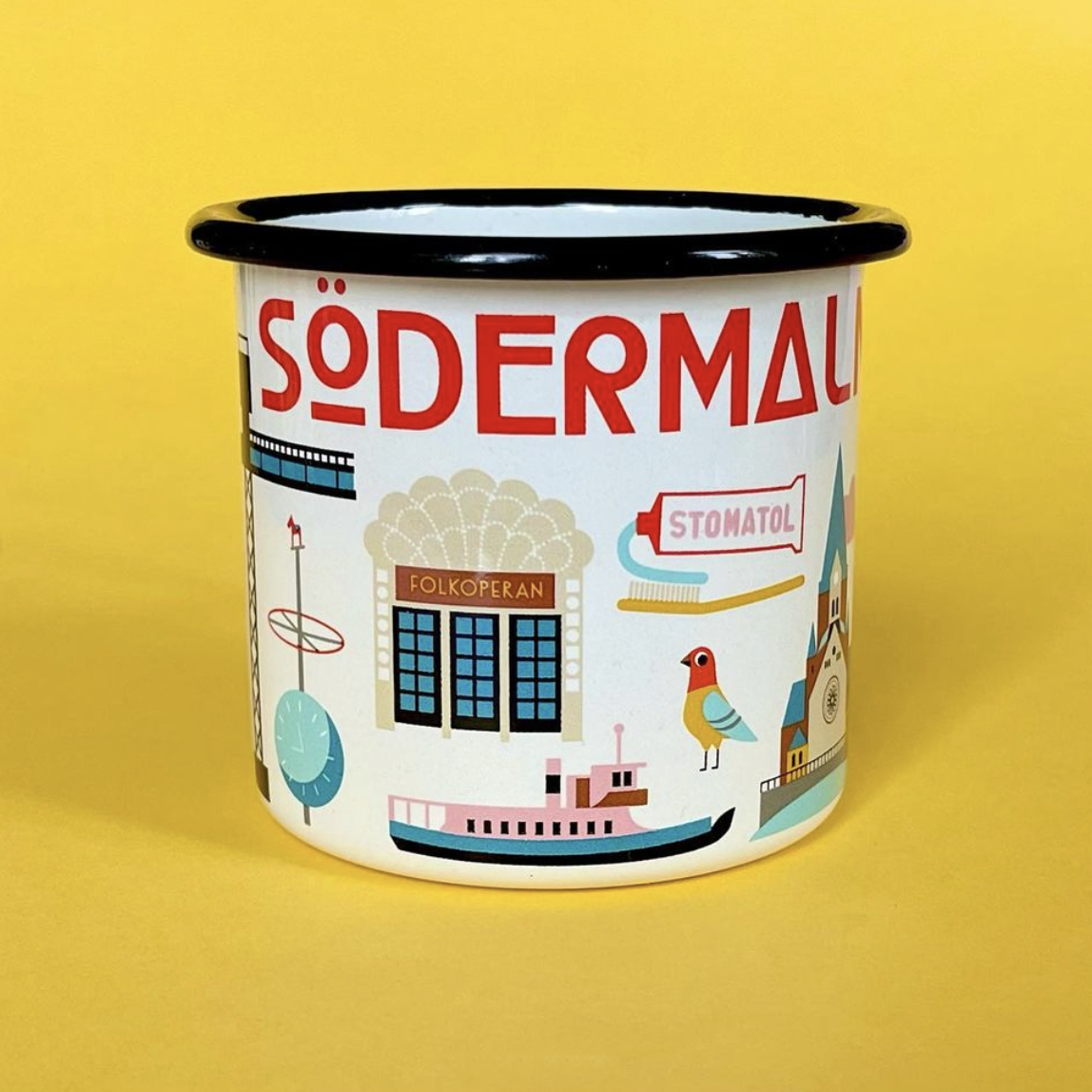 Enamel Mug Södermalm