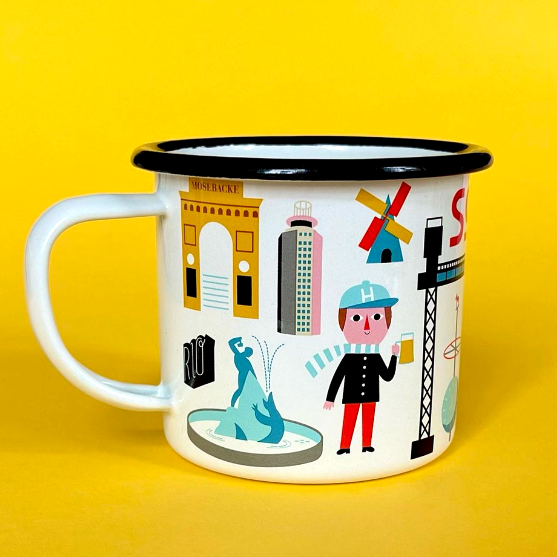 Enamel Mug Södermalm