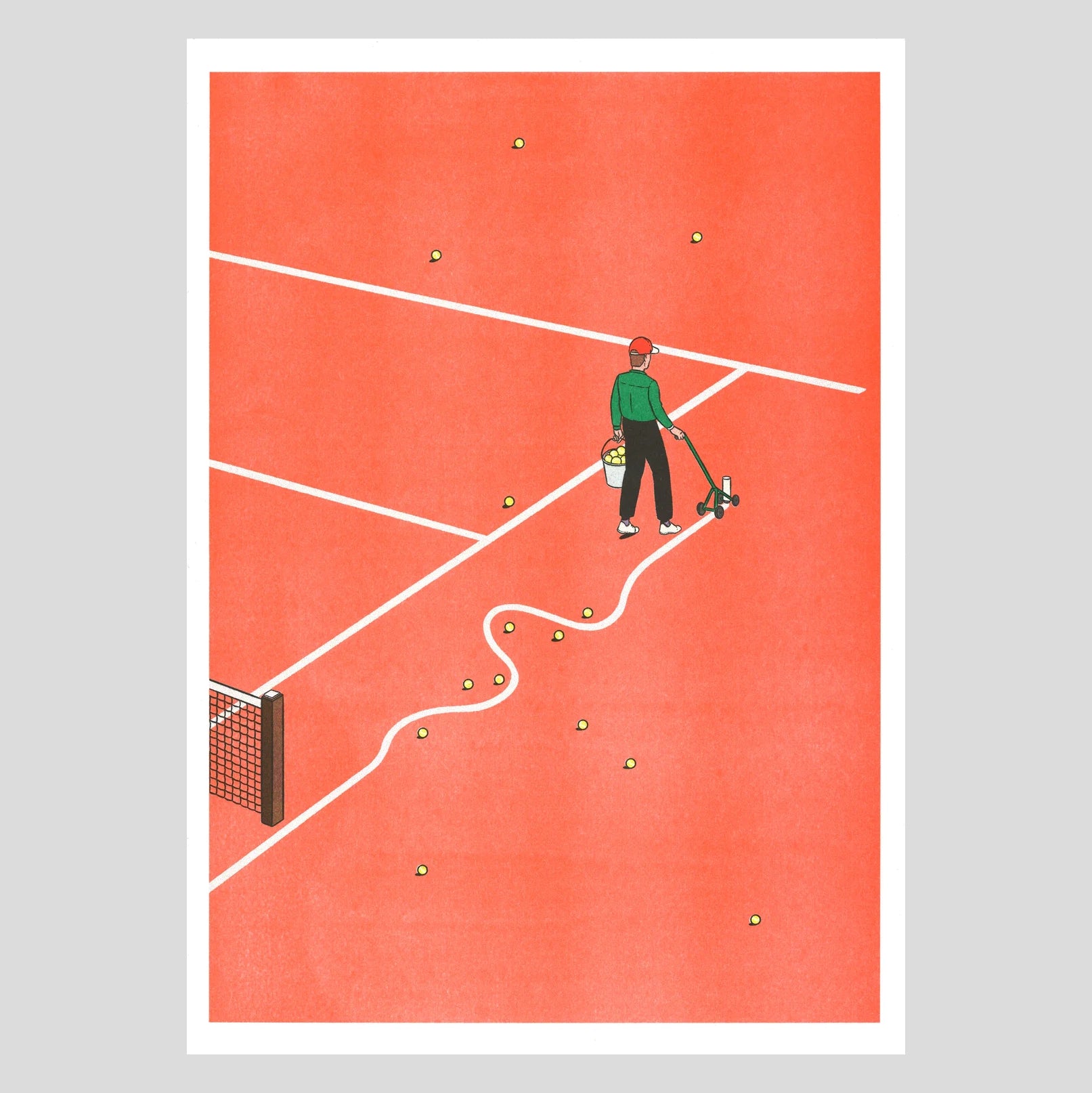 Poster Simon Bailly - Roland-Garros (A3)