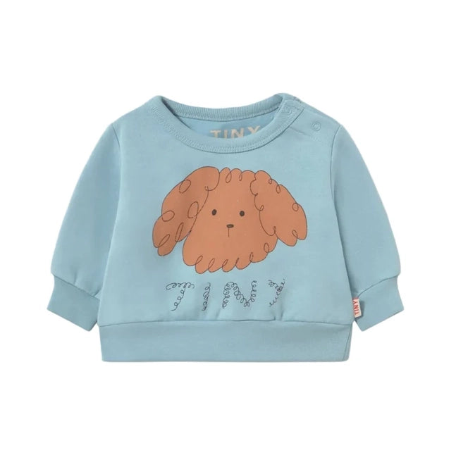 CURLY DOG GRAPHIC BABY SWEATSHIRT