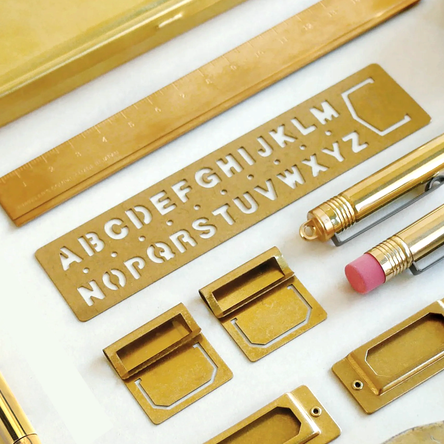 Brass Bookmark Ruler