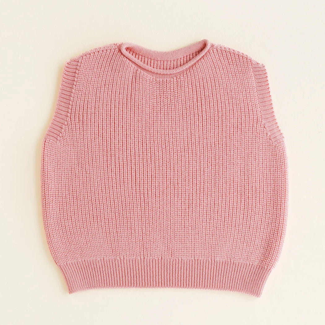 KIDS Harvey Merino Vest - Bubblegum