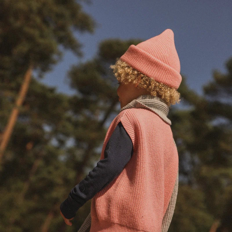 KIDS Harvey Merino Vest - Bubblegum