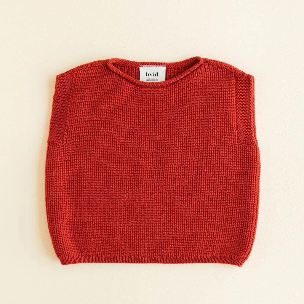 KIDS Harvey Merino Vest - Red
