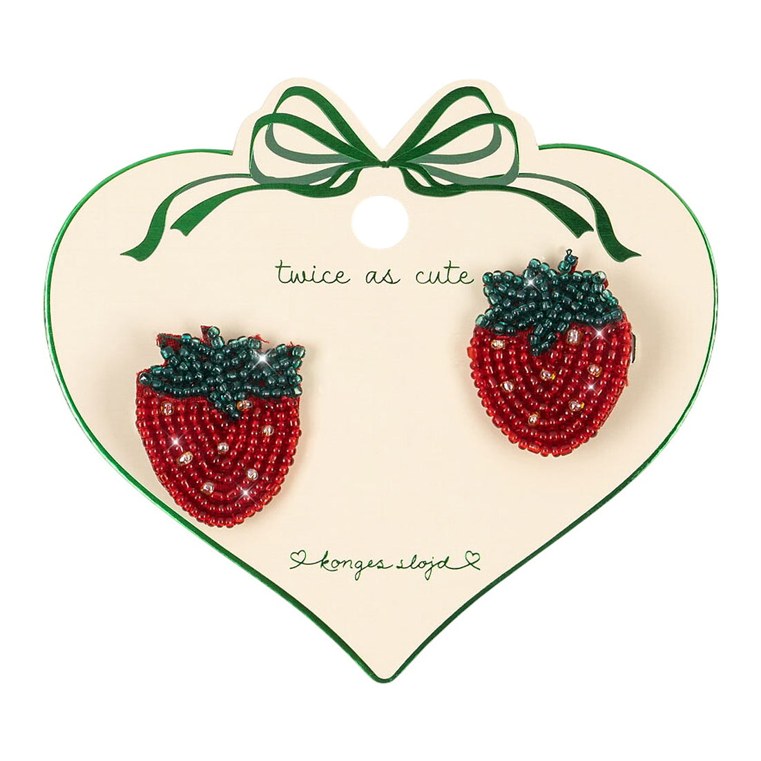 Hair Clips - 2-Pack - Strawberry