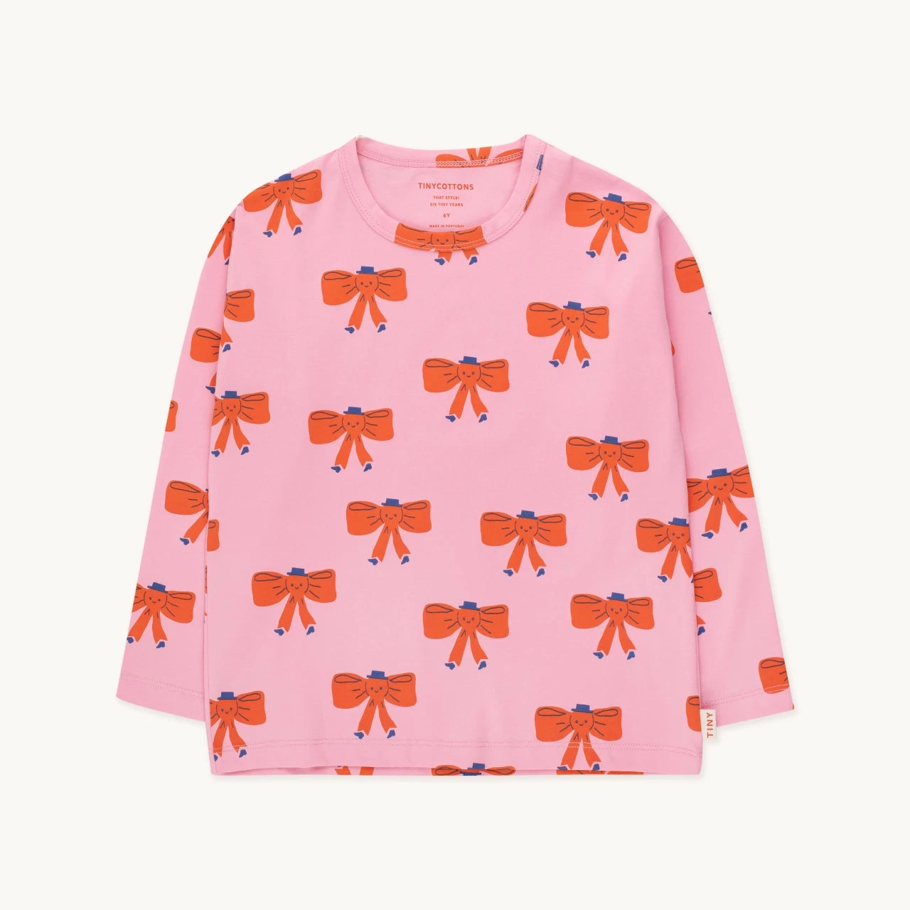 TINY BOW TEE - PINK