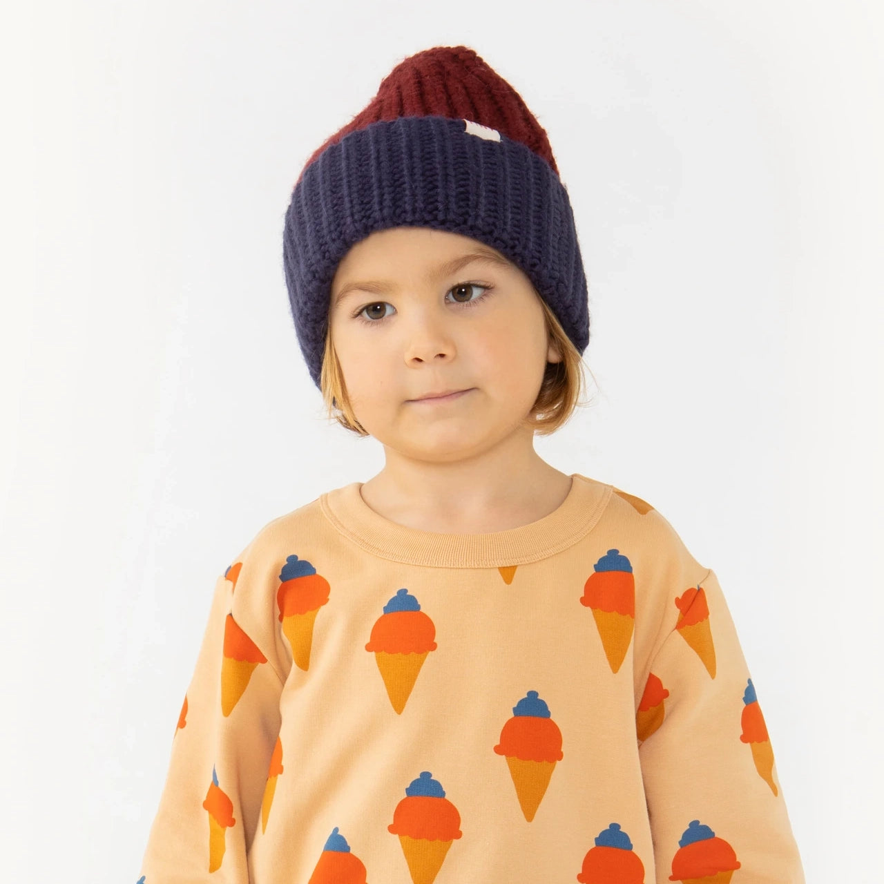 COLOR BLOCK BEANIE