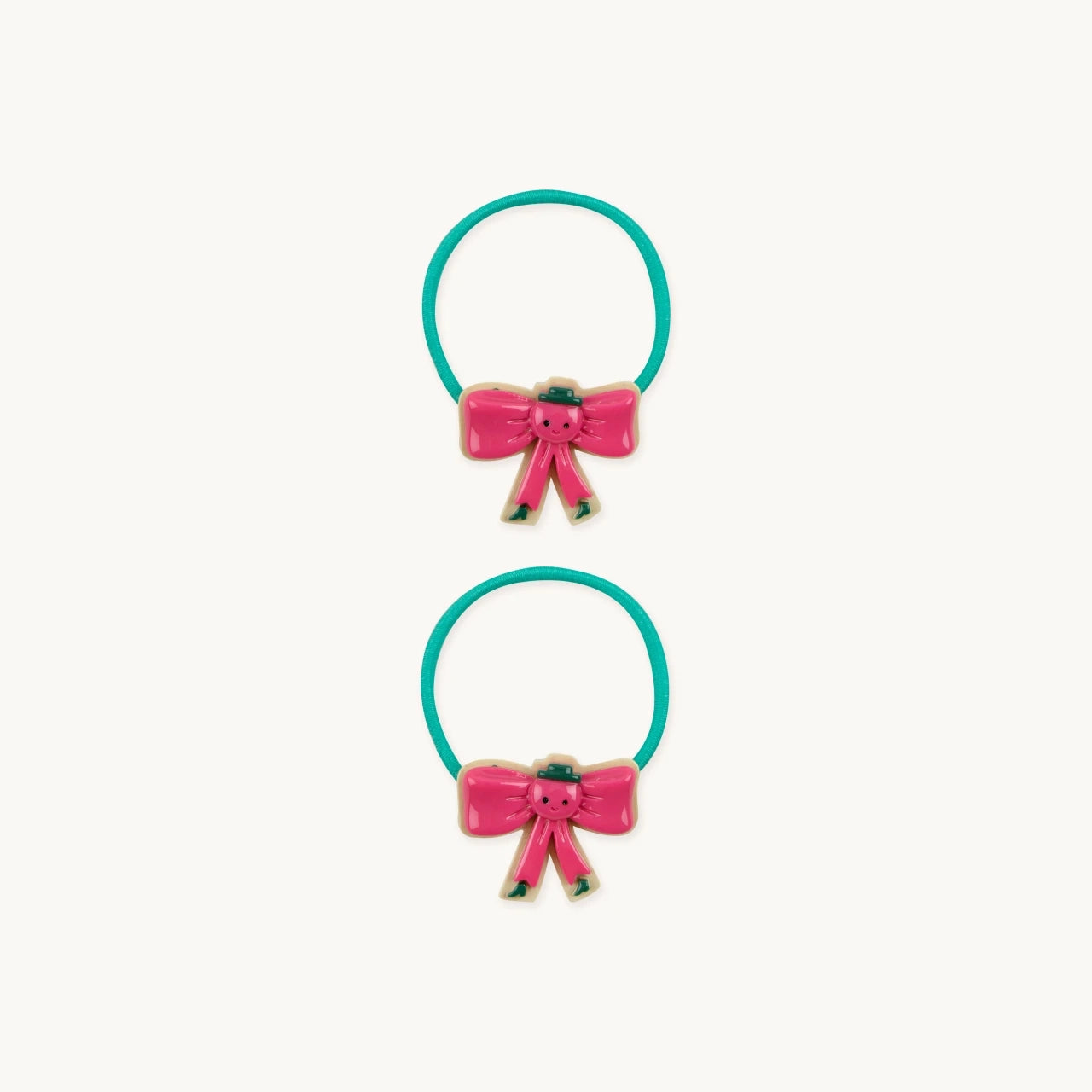 TINY BOW HAIR TIE SET