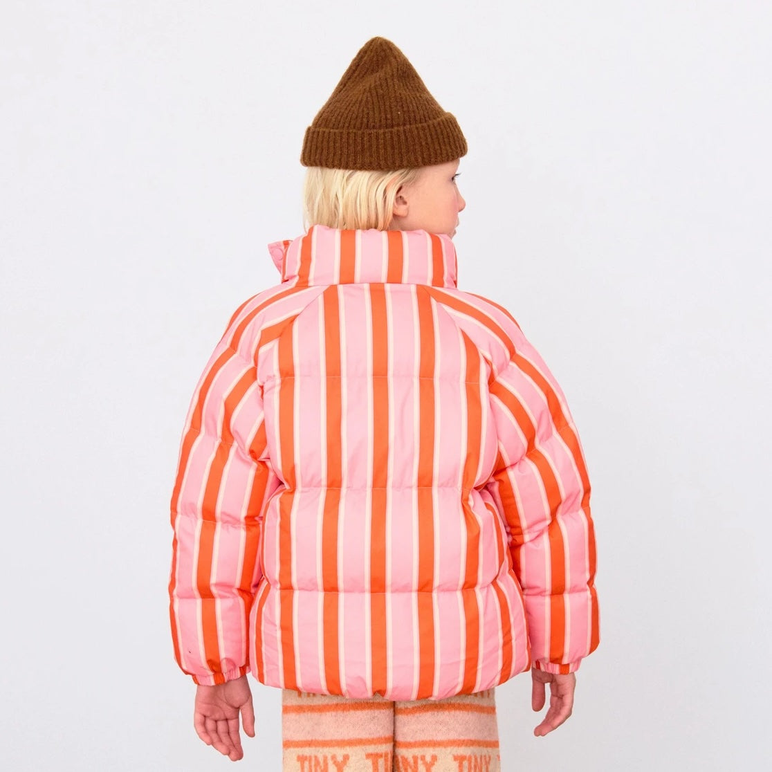 RETRO STRIPES SHORT PADDED JACKET