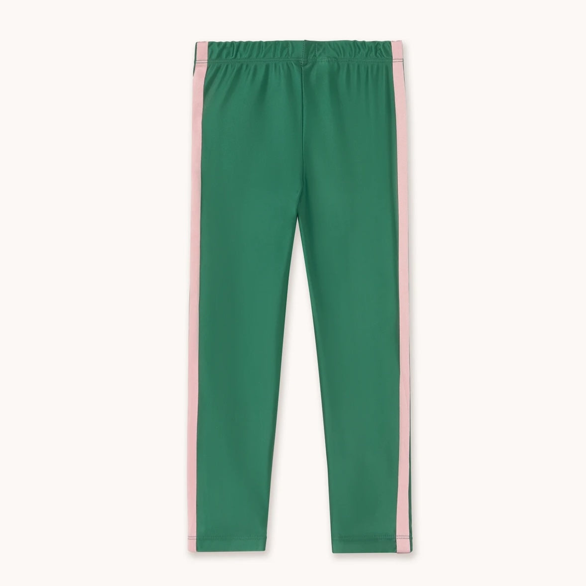 TINY LOGO SHINY LEGGINGS - GREEN