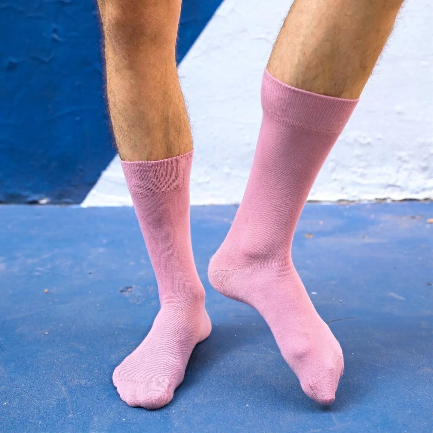 Organic Solid Socks - Pink