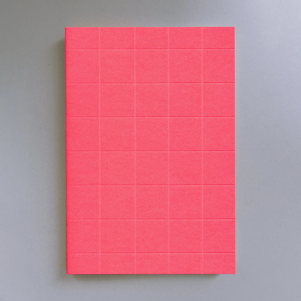 Grid Neon Pink Premium Notebook