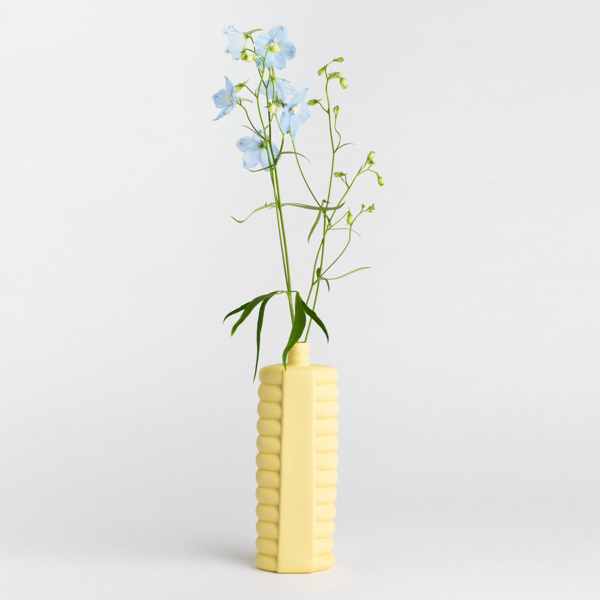 porcelain bottle vase #10 fresh yellow