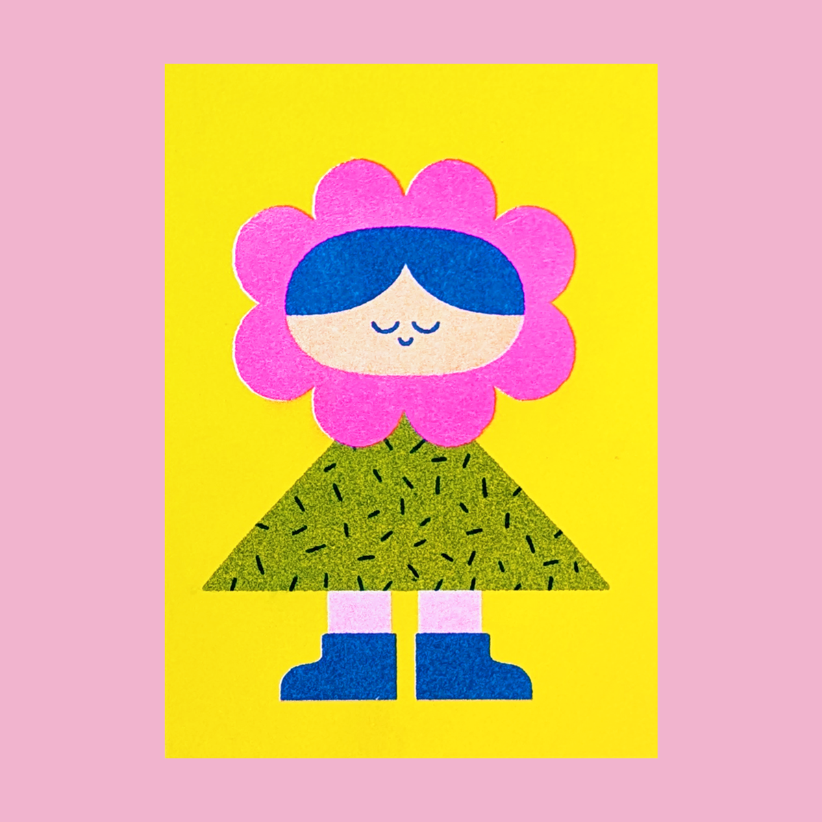 Risographie-Drucke – Tiny plant friends (3er-Set)