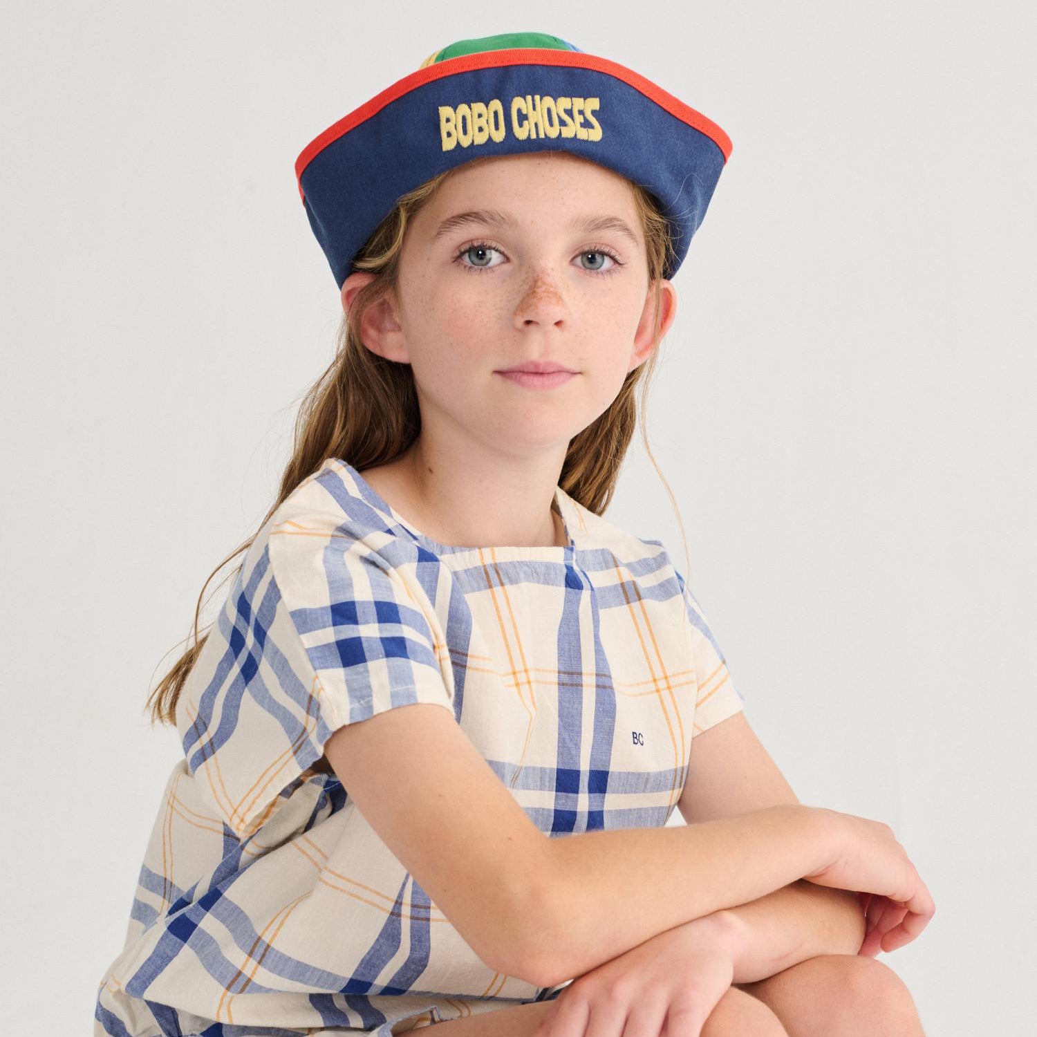 Bobo Choses color block sailor hat