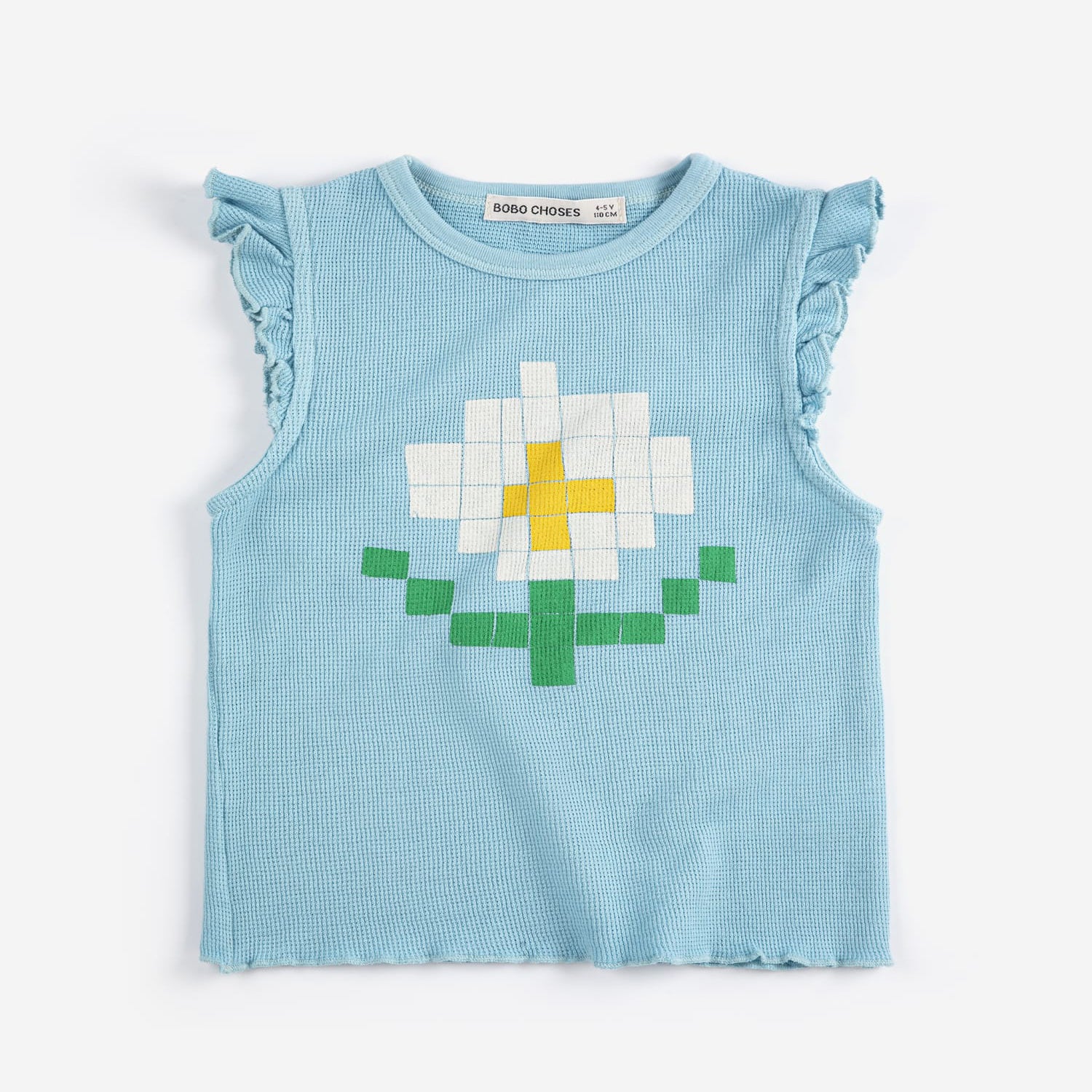 Pixel Daisy ruffled top