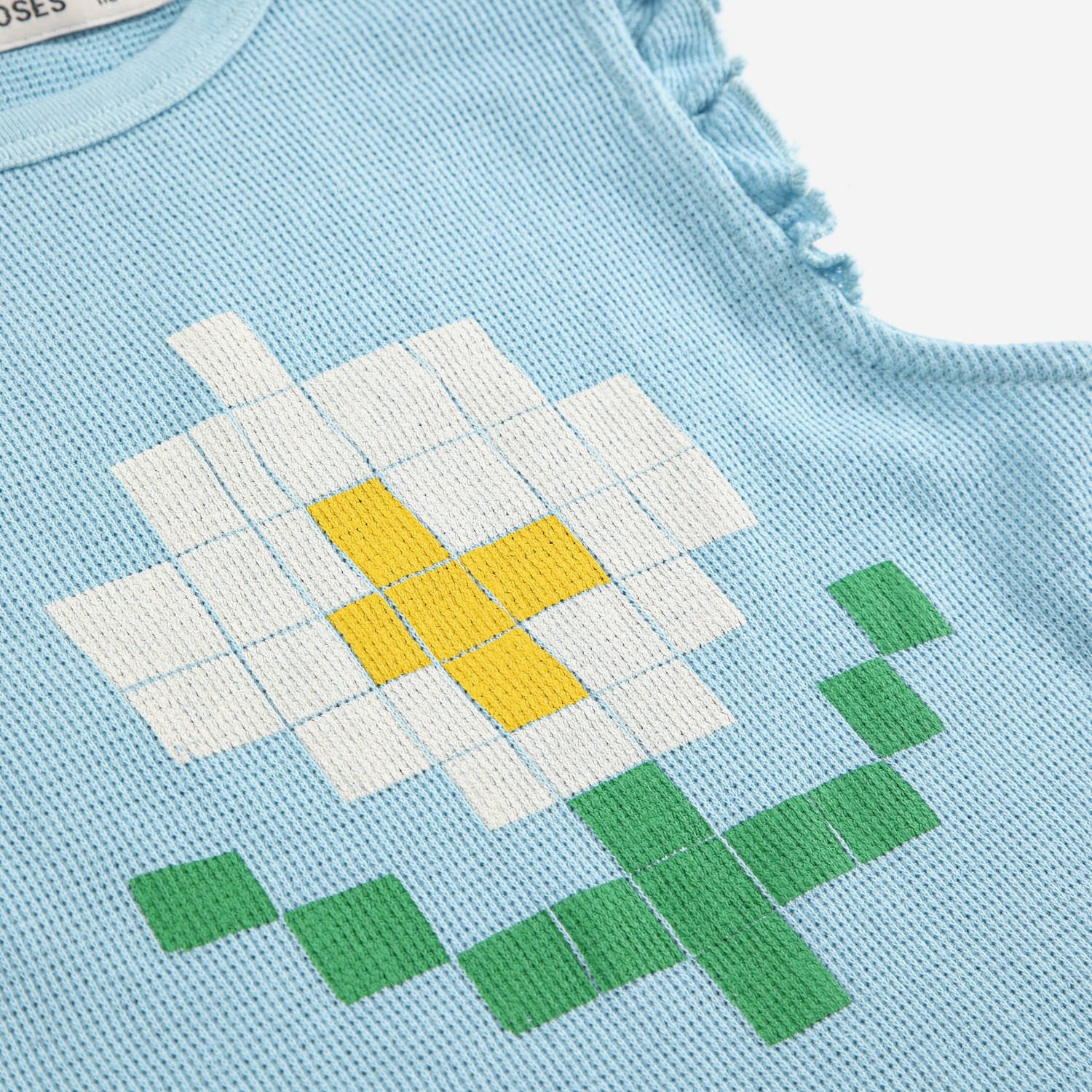 Pixel Daisy ruffled top
