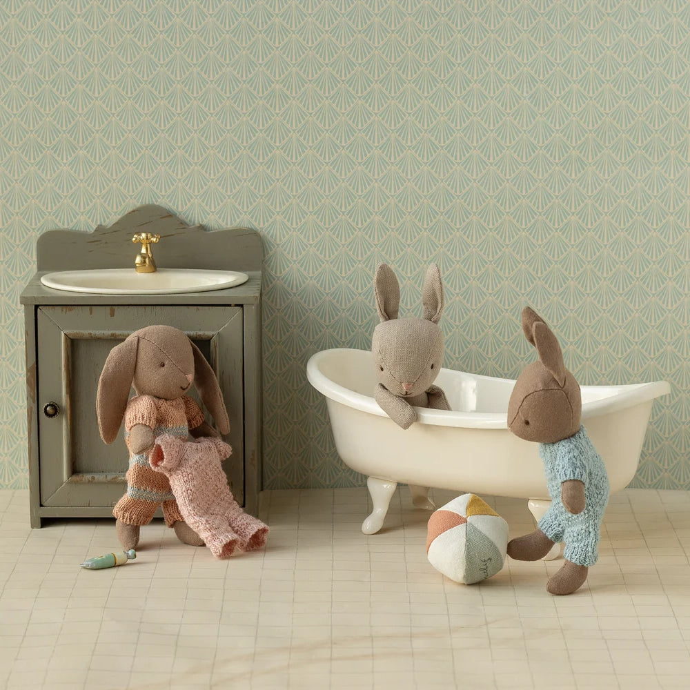 Knitted suit, Micro Rabbit - Rose