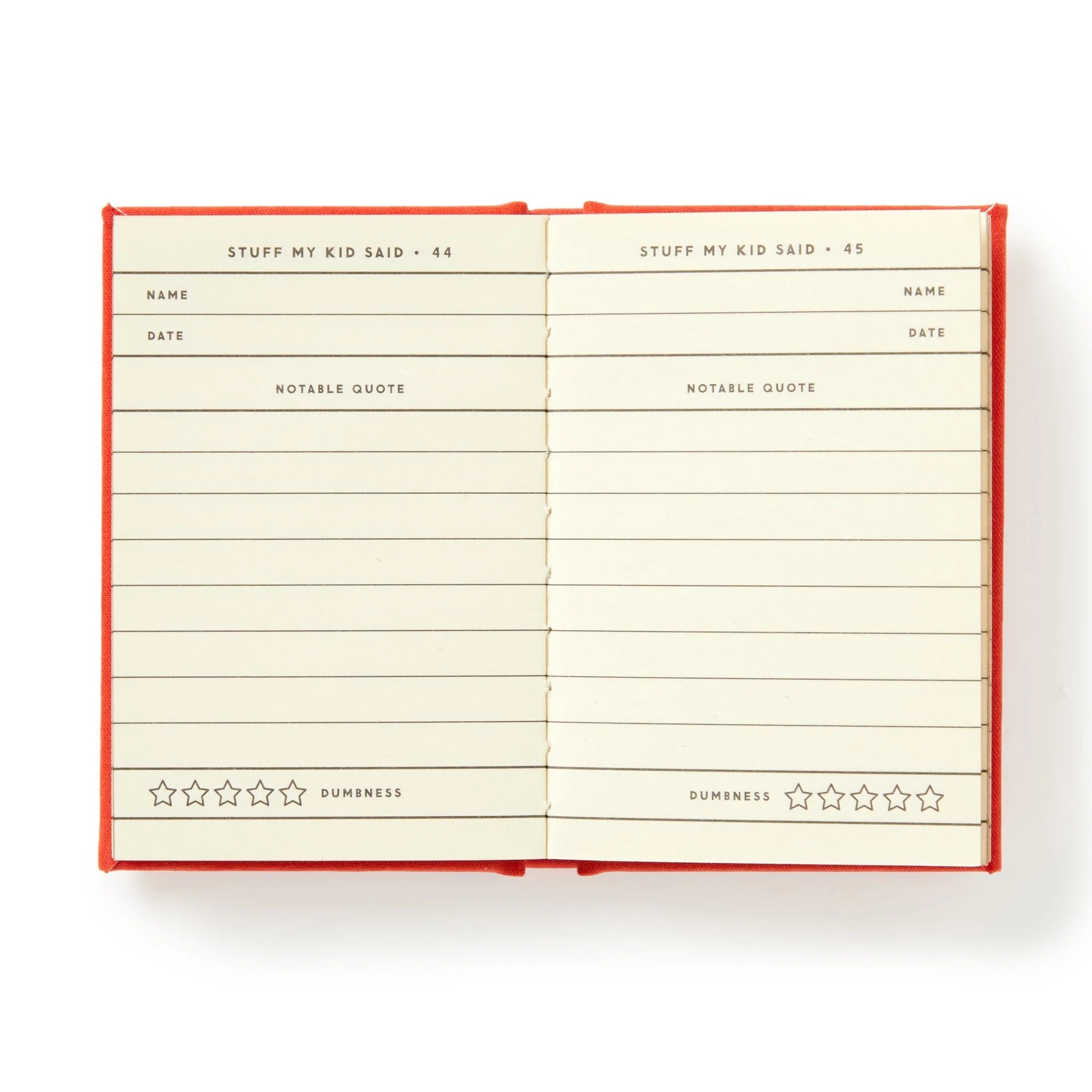 Dumb Things My Kid Said Tiny Diary