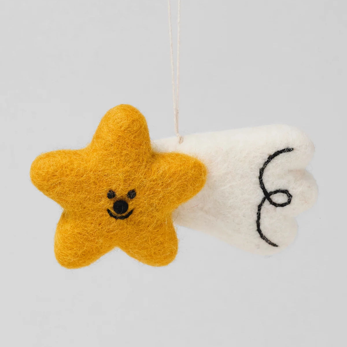 Shooting Star Hanging Felt Ornament