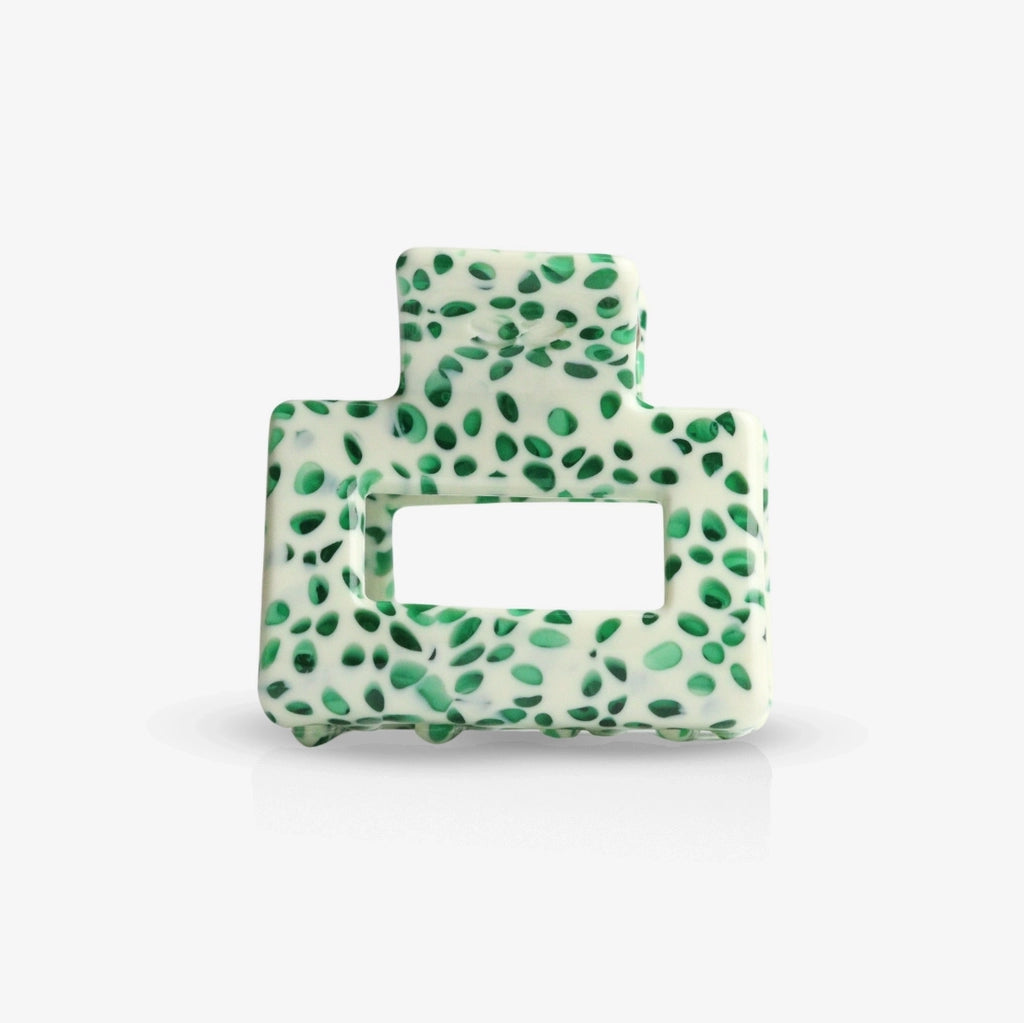 Hair Clip - Lib Olive Dott
