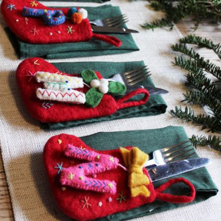 Handmade Felt Mini Sock