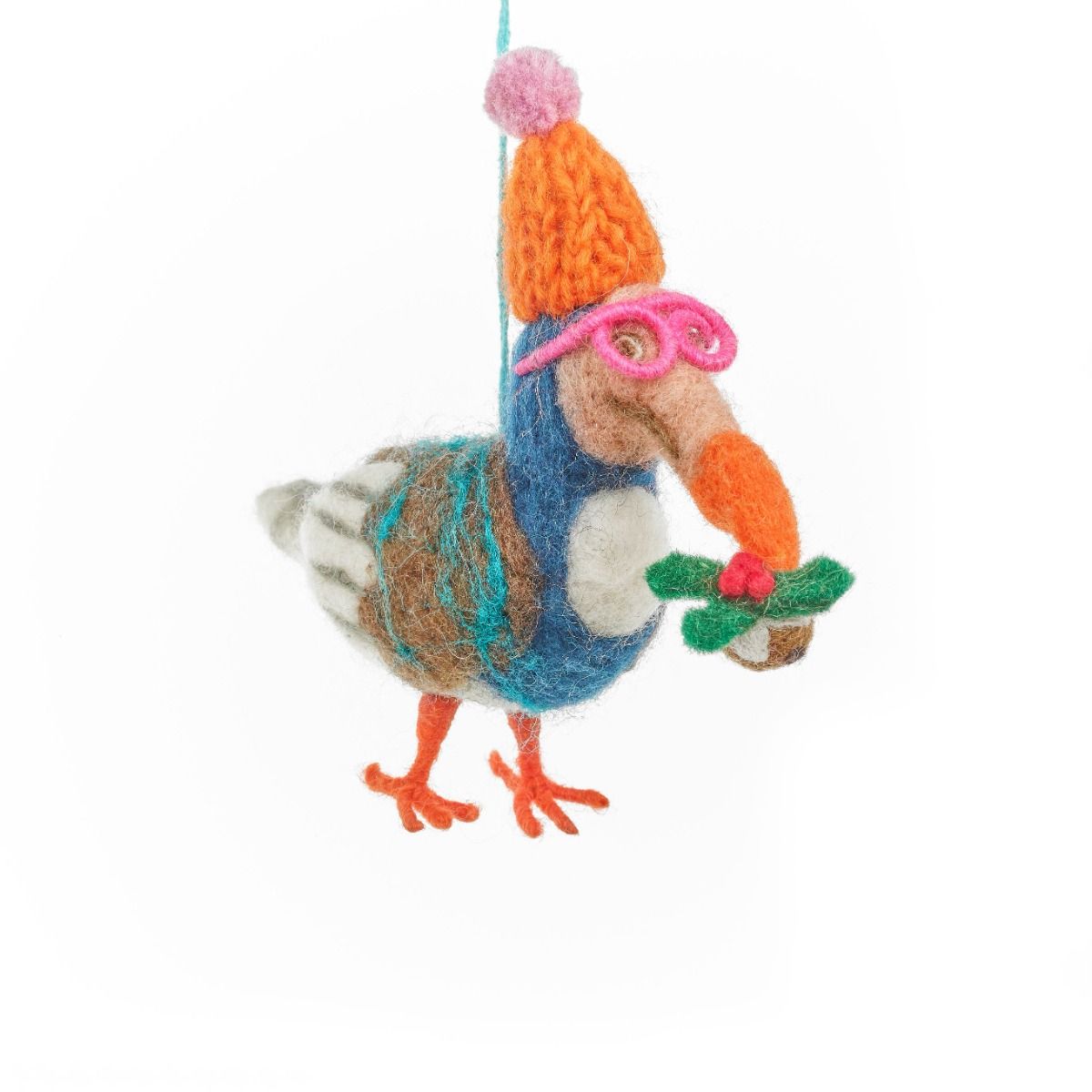 Handmade Beefeater Festive Dodo Hanging Felt