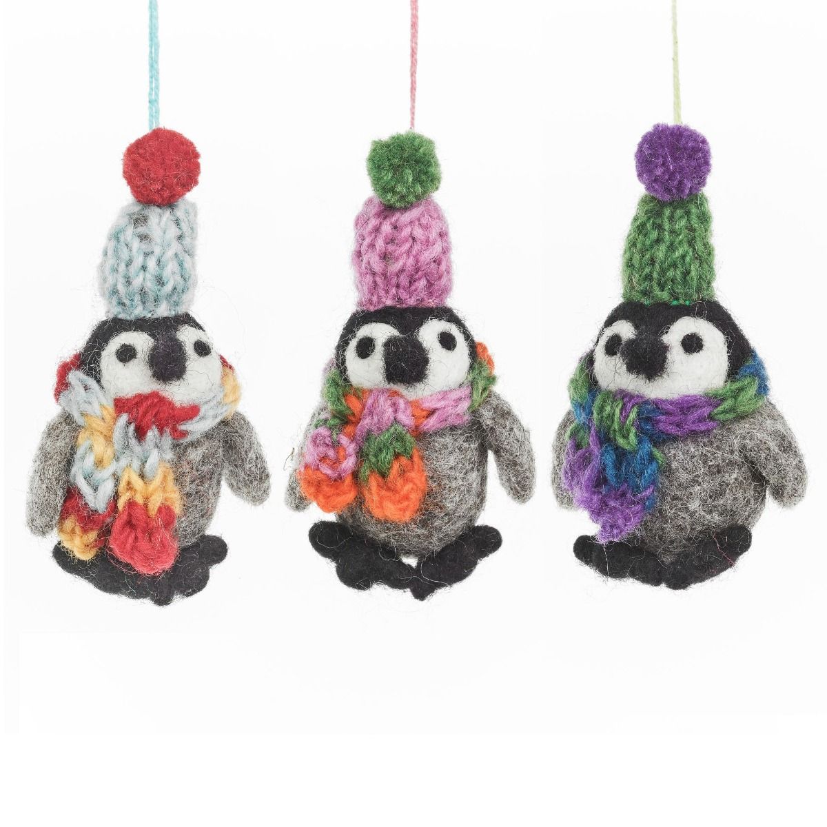 Handmade Felt Frosty Penguins Hanging Felt (Random Pick)