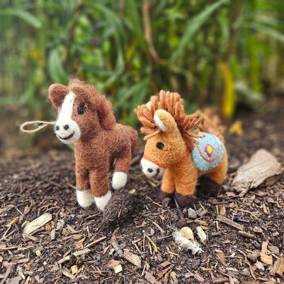 Handmade Dale the Donkey Hanging Felt