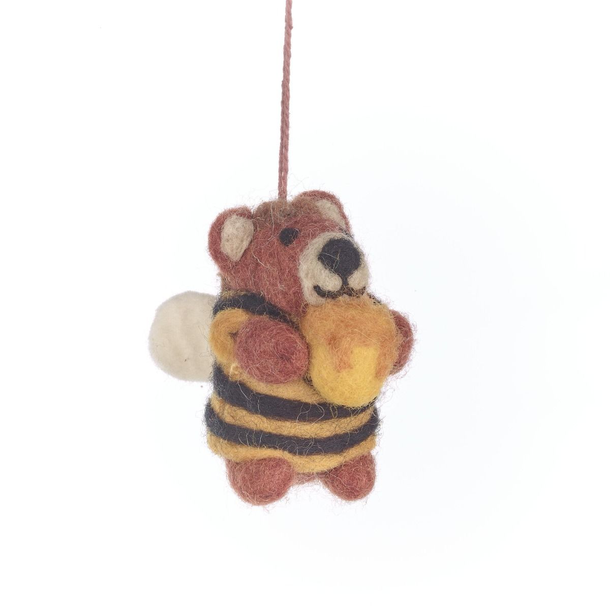 Handmade Howie Honey Bee Bear Hanging Felt