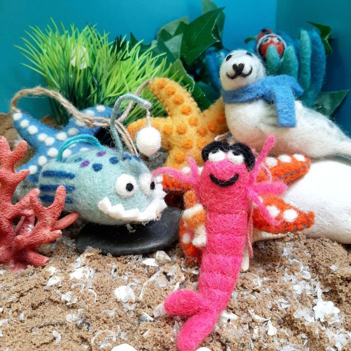 Handmade Finnigan The Fish Hanging Felt