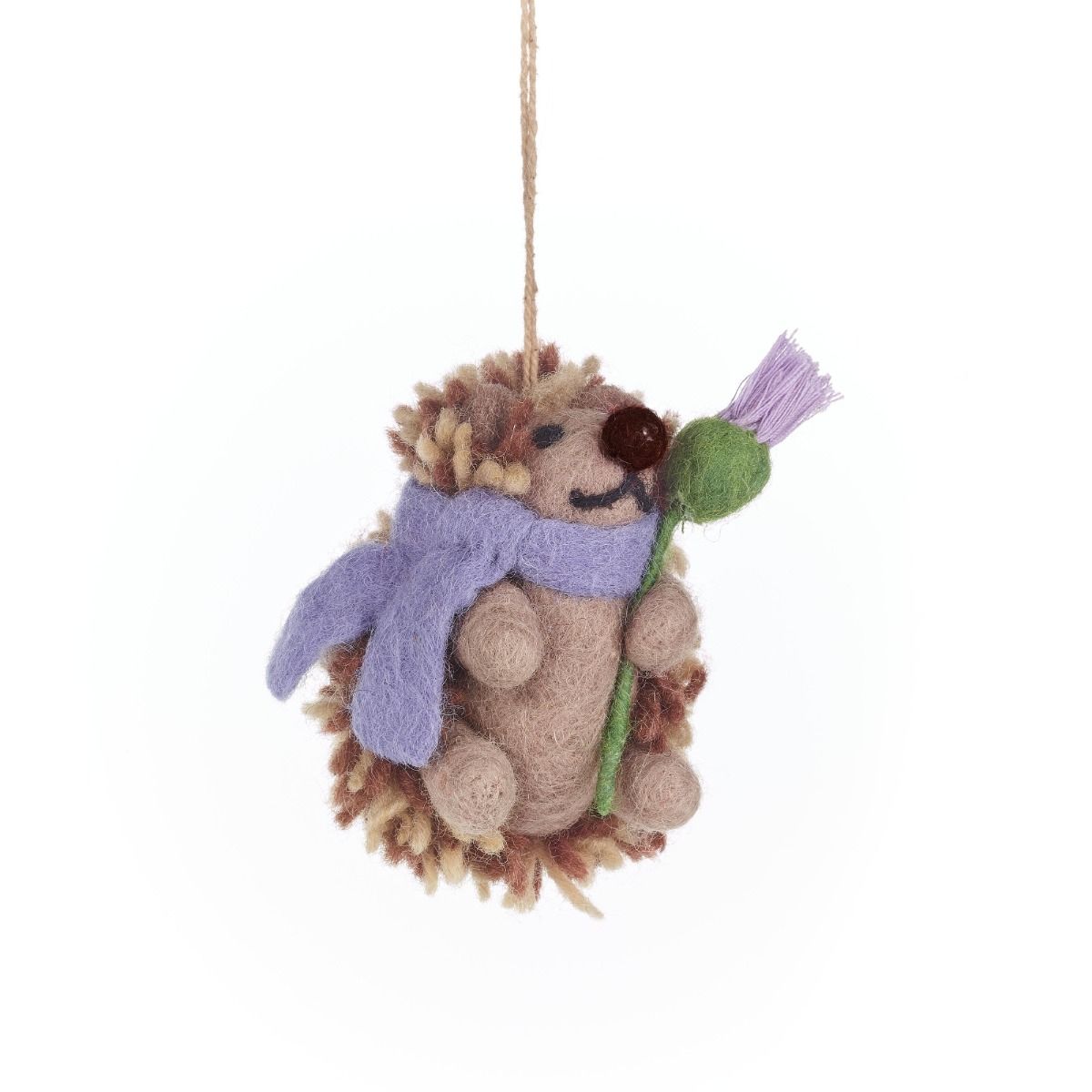 Handmade Thea the Hedgehog Hanging Felt