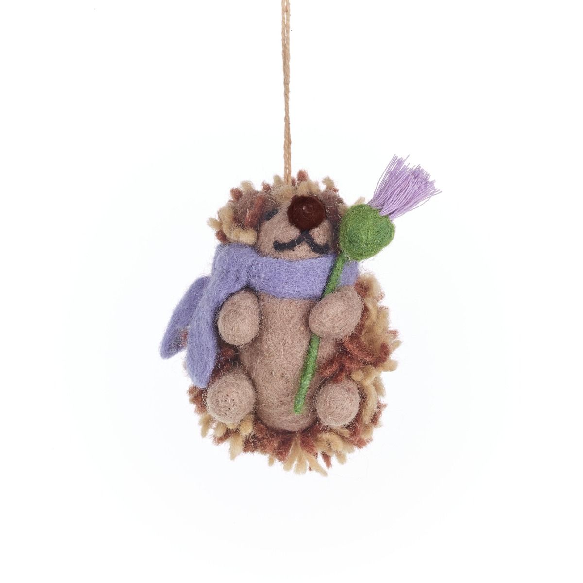 Handmade Thea the Hedgehog Hanging Felt