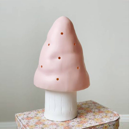Pilzlampe – Vintage Rosa