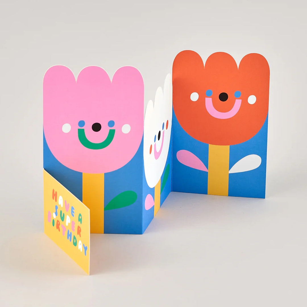 Flowers Fold Out Card